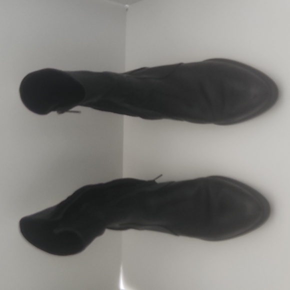 Sam Edelman Hilary Black Leather 3/4 Pointed Toe Boots 9M - Picture 3 of 15